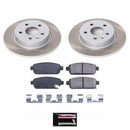 PowerStop Semi-Coated Rotor and Low-Dust Ceramic Brake Pad Kit