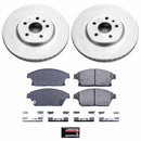 PowerStop Genuine Geomet Coated Rotor and Low-Dust Ceramic Brake Pad Kit