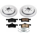 PowerStop Genuine Geomet Coated Rotor and Low-Dust Ceramic Brake Pad Kit