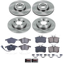 PowerStop OE Stock Replacement Low-Dust Ceramic Brake Pad and Rotor Kit