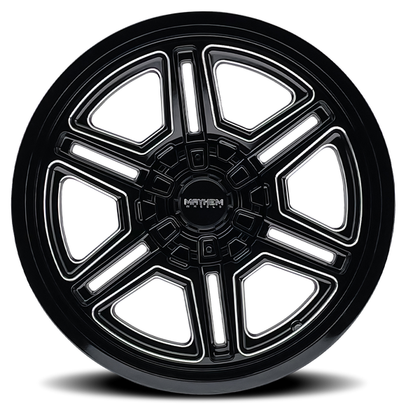 20x10 Mayhem 8117 Hermosa Gloss Black Milled 8x180 ET-25 Wheel Rim