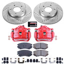 PowerStop Z23 Daily Driver Carbon-Fiber Ceramic Pads Drilled & Slotted Rotor & C