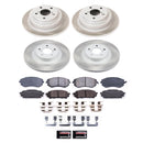 PowerStop Semi-Coated Rotor and Low-Dust Ceramic Brake Pad Kit