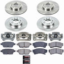 PowerStop OE Stock Replacement Low-Dust Ceramic Brake Pad, Rotor and Caliper Kit