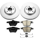 PowerStop Genuine Geomet Coated Rotor and Low-Dust Ceramic Brake Pad Kit