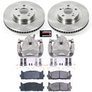 PowerStop OE Stock Replacement Low-Dust Ceramic Brake Pad, Rotor and Caliper Kit