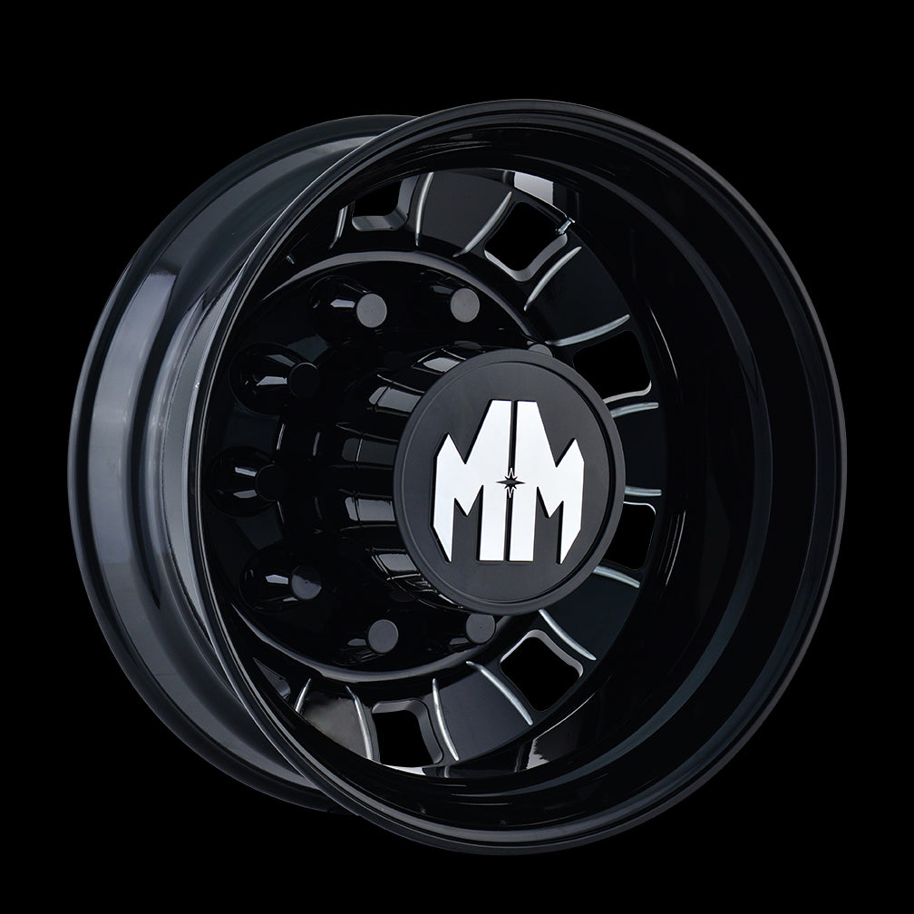 24.5x8.25 Mayhem Bigrig Black-Milled Wheel/Rim 10x285.75 8180-245810BMR