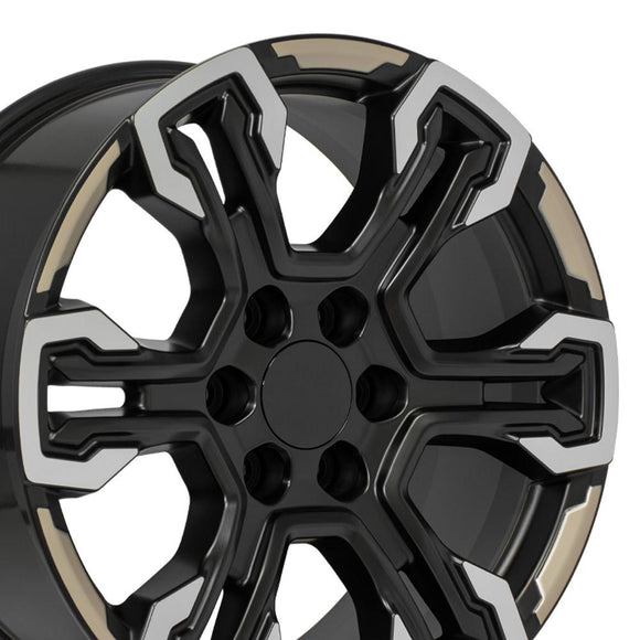 20" Replica CV65 fits Chevrolet Silverado 20 in. x 9 in. Gloss Black