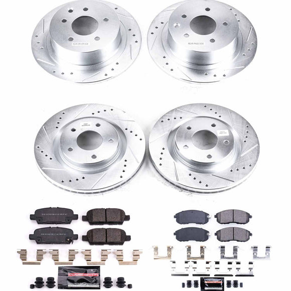 PowerStop Z23 Daily Driver Carbon-Fiber Ceramic Brake Pad and Drilled & Slotted