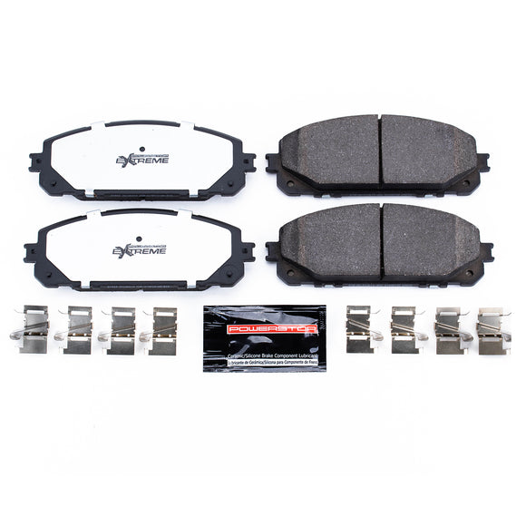 PowerStop Z36 Truck And Tow Carbon-Fiber Ceramic Brake Pads With Hardware