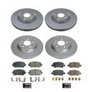 PowerStop Genuine Geomet Coated Rotor and Low-Dust Ceramic Brake Pad Kit