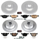 PowerStop Genuine Geomet Coated Rotor and Carbon-Fiber Ceramic Brake Pad Kit