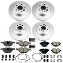 PowerStop Genuine Geomet Coated Rotor and Carbon-Fiber Ceramic Brake Pad Kit