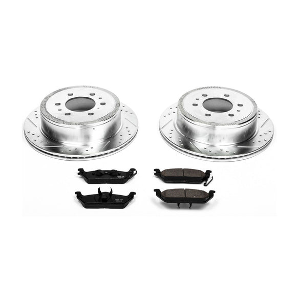 PowerStop Z23 Daily Driver Carbon-Fiber Ceramic Brake Pad and Drilled & Slotted