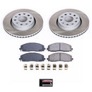 PowerStop Semi-Coated Rotor and Low-Dust Ceramic Brake Pad Kit