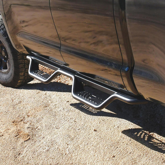 Westin Outlaw Drop Nerf Step Bars Powder Coated Textured Black Steel 20-13245