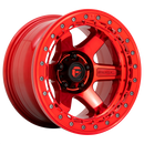 17X9 Fuel D123 BLOCK Beadlock GL-RED GL-RED-RG 5X127 ET-15 wheel/rim