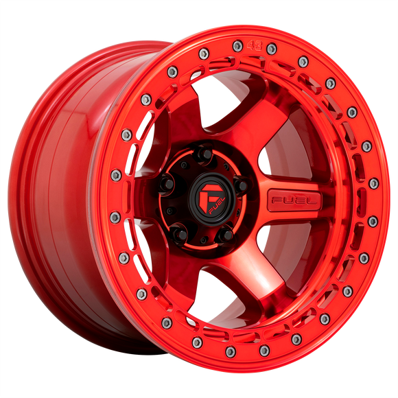 17X9 Fuel D123 BLOCK Beadlock GL-RED GL-RED-RG 5X127 ET-15 wheel/rim