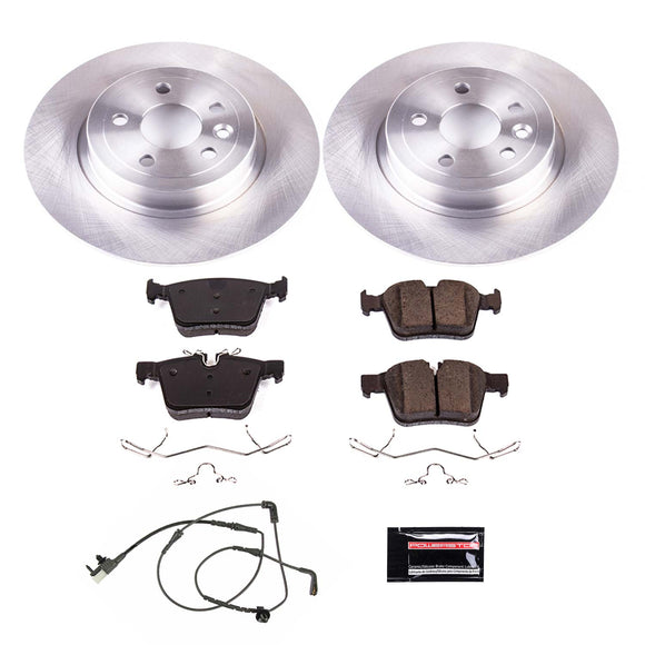 PowerStop OE Stock Replacement Low-Dust Ceramic Brake Pad and Rotor Kit