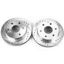 PowerStop Evolution Drilled Slotted Rotors Pair Front For Chevrolet K2500