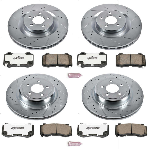 PowerStop Z26 Street Performance Ceramic Brake Pad and Drilled & Slotted Rotor K
