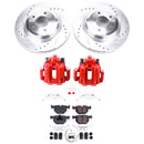 PowerStop Z23 Daily Driver Carbon-Fiber Ceramic Pads Drilled & Slotted Rotor & C