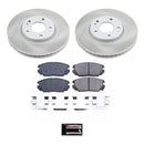 PowerStop Semi-Coated Rotor and Low-Dust Ceramic Brake Pad Kit