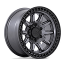 17X8.5 Black Rhino Calico Gray 5X120 ET34 Wheel Rim-2