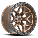 20x9 Vortek VRT-603 Atheno Matte Bronze Black Bead Ring 6x135 ET0 CB106.1 Wheel