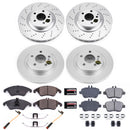 PowerStop Genuine Geomet Coated Rotor and Carbon-Fiber Ceramic Brake Pad Kit