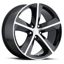 20x9 Replica Dodge Challenger Gloss Black Mach Face 5x115 ET20 wheel/rim-1