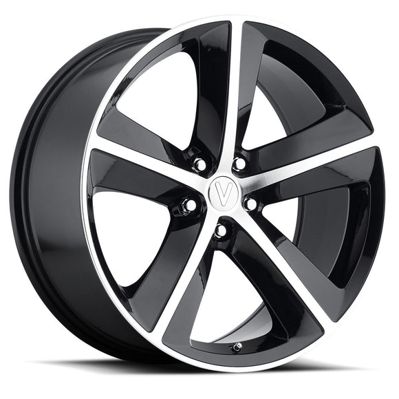 20x9 Replica Dodge Challenger Gloss Black Mach Face 5x115 ET20 wheel/rim