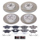 PowerStop Semi-Coated Rotor and Low-Dust Ceramic Brake Pad Kit