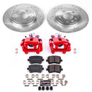 PowerStop Z23 Daily Driver Carbon-Fiber Ceramic Pads Drilled & Slotted Rotor & C