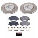 PowerStop Semi-Coated Rotor and Low-Dust Ceramic Brake Pad Kit