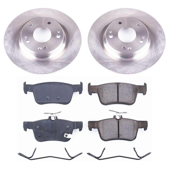 PowerStop OE Stock Replacement Low-Dust Ceramic Brake Pad and Rotor Kit
