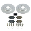 PowerStop Genuine Geomet Coated Rotor and Low-Dust Ceramic Brake Pad Kit