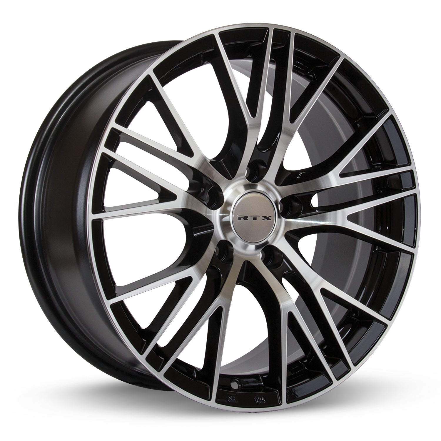 17x7.5 RTX Vertex Black Machined 5x105 ET38 wheel/rim