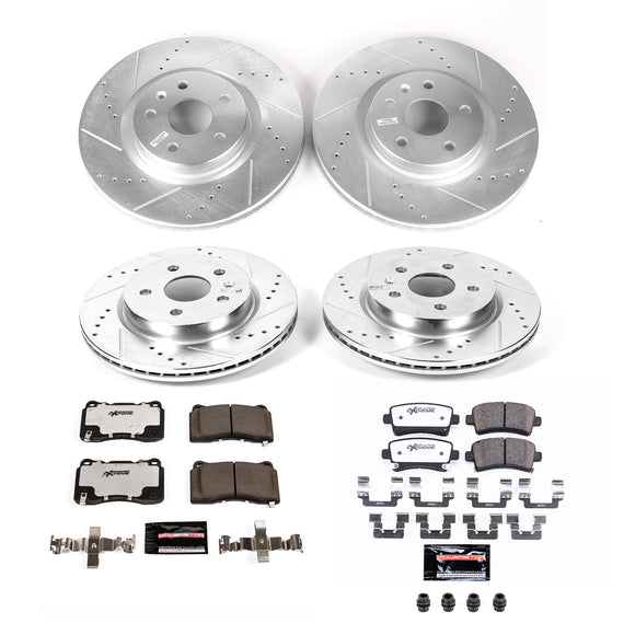 PowerStop Z26 Street Performance Ceramic Brake Pad and Drilled & Slotted Rotor K