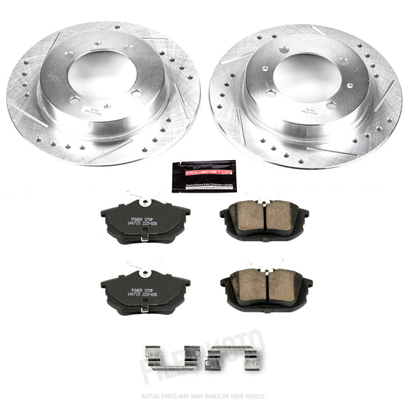 PowerStop Z23 Daily Driver Carbon-Fiber Ceramic Brake Pad and Drilled & Slotted