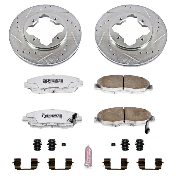 PowerStop Z26 Street Performance Ceramic Brake Pad and Drilled & Slotted Rotor K