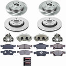 PowerStop OE Stock Replacement Low-Dust Ceramic Brake Pad, Rotor and Caliper Kit