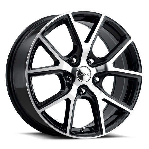 18x8 Voxx Lumi Gloss Black Machined Face 5x115 ET20 wheel/rim