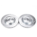 PowerStop Evolution Drilled Slotted Rotors Pair Front For Chevrolet Corvette