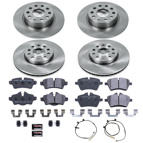 PowerStop Track Day Spec High-Performance Brake Pad and Rotor Kit