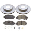 PowerStop Genuine Geomet Coated Rotor and Low-Dust Ceramic Brake Pad Kit