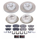 PowerStop Semi-Coated Rotor and Low-Dust Ceramic Brake Pad Kit