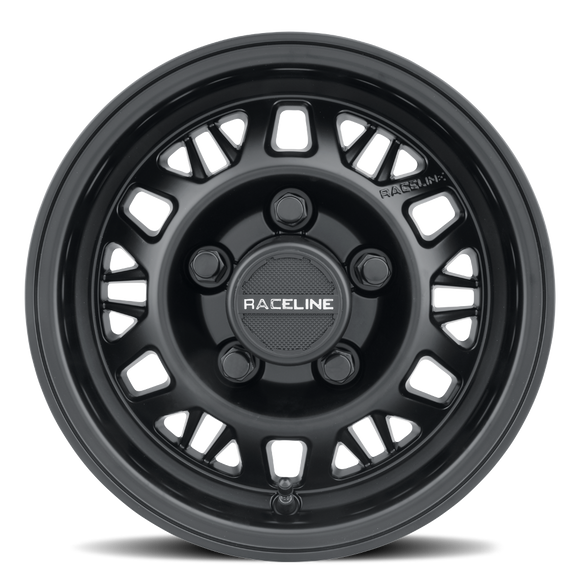 15x6 Raceline 451B Ryno Trailer Satin Black 6x139.7 ET0 CB4.25 Wheel