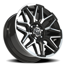 20X9 Vision 305 Rekluse Gloss Black Machined Face and Lip 6x139.7 6x5.5 ET12 CB1