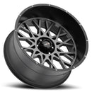 22x10 Vision 412 Rocker Anthracite with Satin Black Lip 8x165.1 ET-19 CB125.2-3